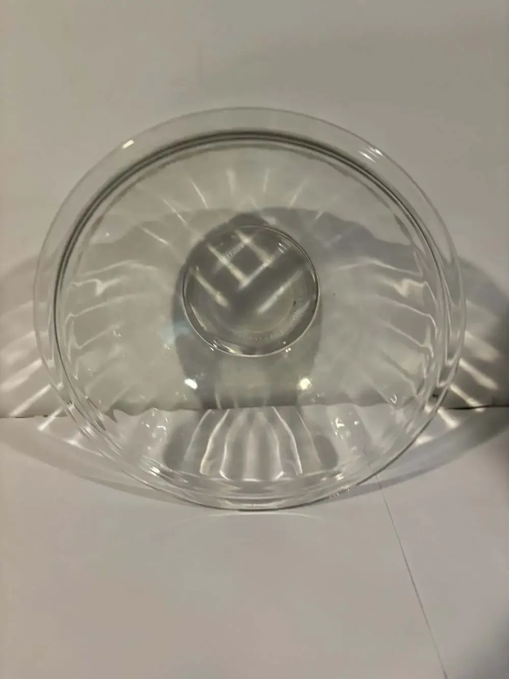Vintage PYREX Clear Glass Mixing Bowl: Ribbed 2.5 Liter Number 325 - ,